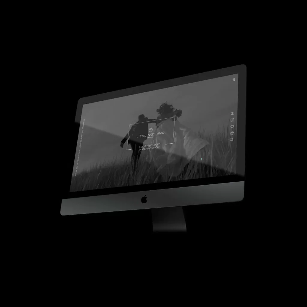 Ansicht der Lieblingsring Website