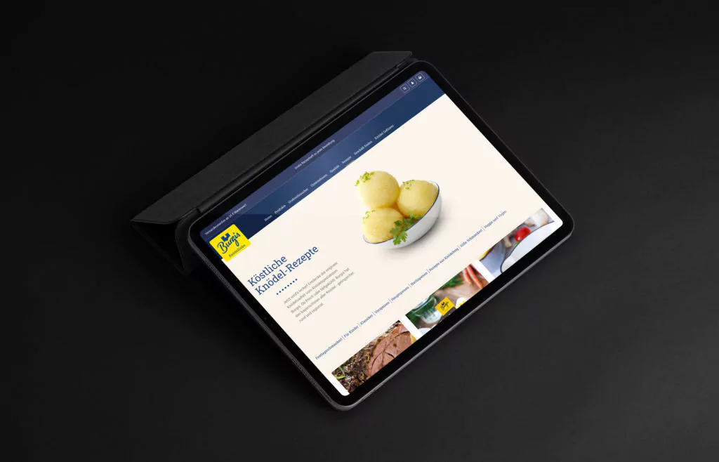 Ansicht der Burgis Website