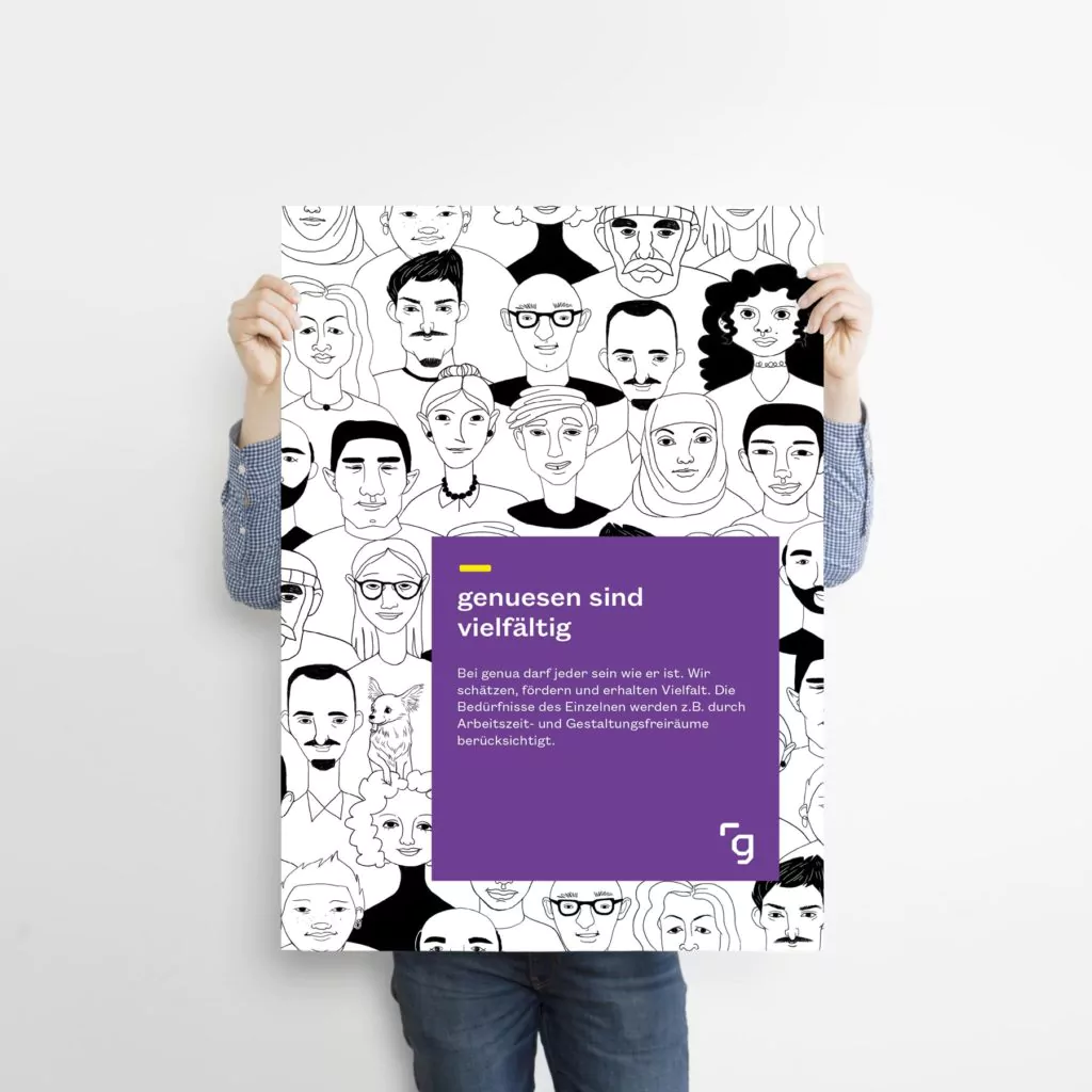 Ansicht eines genua-Plakats