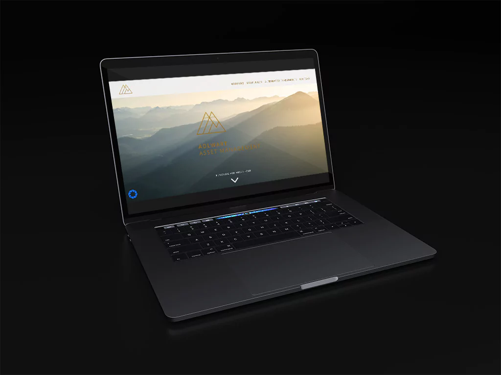 Ansicht der ADLWART ASSET MANAGEMENT Website